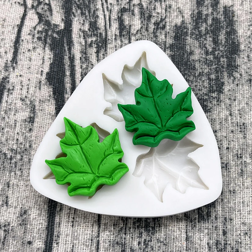 Maple Leaves Silicone Mold Sugarcraft Cupcake Baking Mold Fondant Cake Decorating Tools