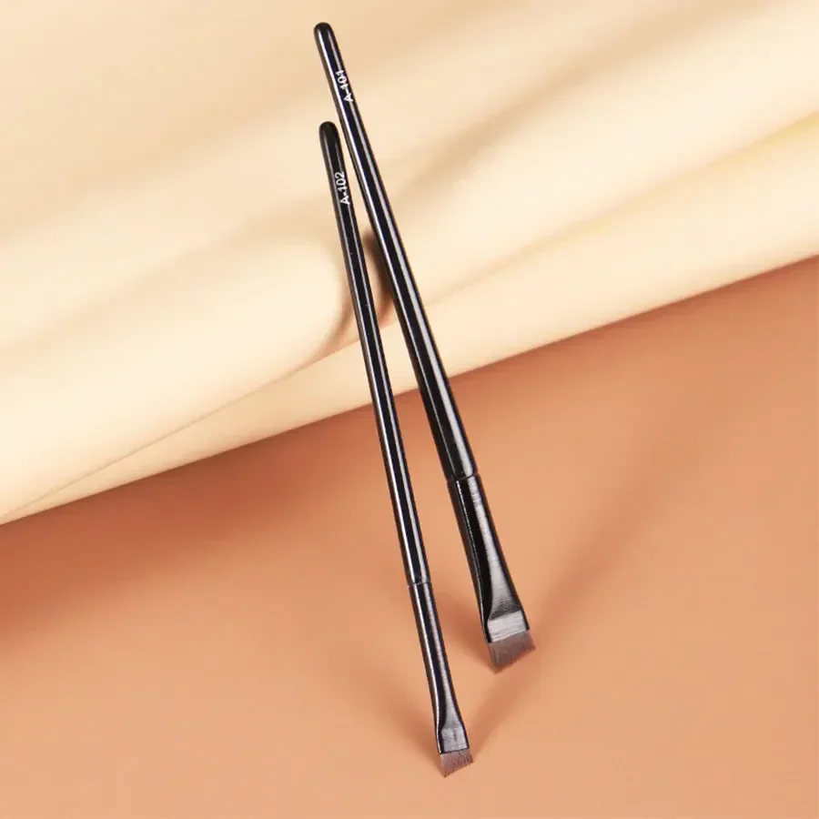 Neue 2 teile/satz Augenbrauen Kontur Pinsel Augenbrauen Eyeliner Pinsel tragbare kleine abgewinkelte Augenbrauen Liner Pinsel Frauen Make-up kosmetische Werkzeuge