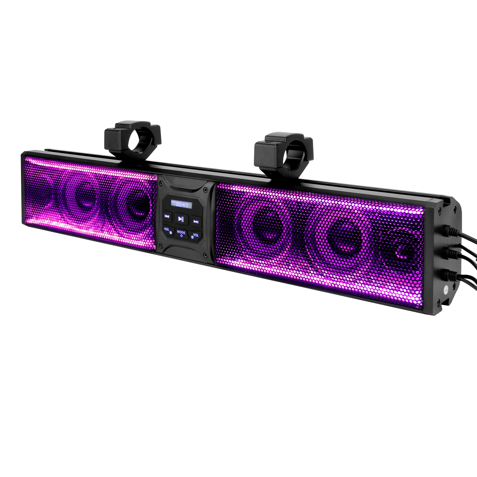 

OPPLIGHT 26" ATV UTV Sound Bar RGB COLOR 26 Inch Golf Cart Bluetooth Speaker 6-speaker Sound bar Rgb Led Speakers Amplified