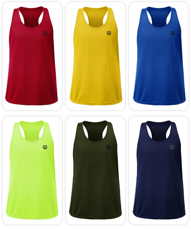 Outdoor Running Shirts Tight Gym Tank Tops Fitness Sleeveless T-shirts Sport Exercise Basketball Vests Clothes for Men Women