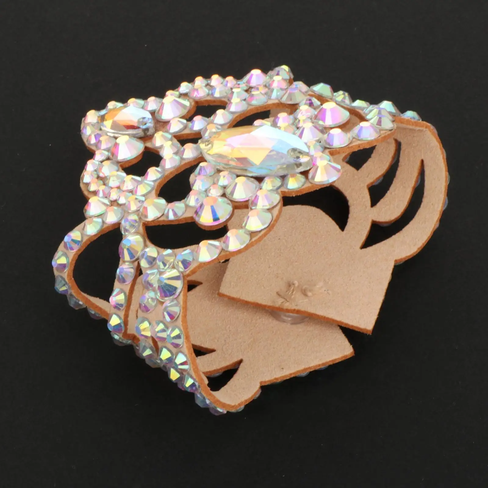 Bauchtanz-Armband, elegantes Wickelarmband mit funkelnden Strasssteinen für Tanzshow