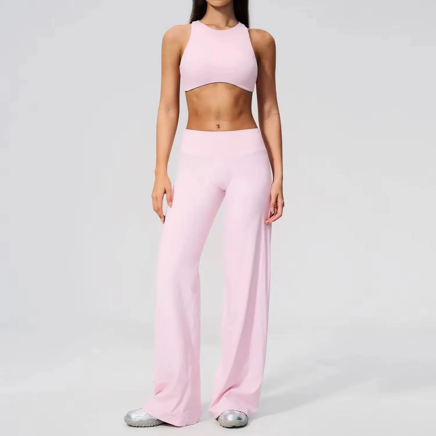Sports Bra Women Set Fitness 2PCS  Tank Top Bra Shockproof Running Leggings Yoga Suit Beautiful Back Bra Clothing Gym Overalls