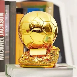 Golden Ballon Football Trophy Trophy, troféu esférico, melhor presente, Home Decor, excelente prêmio do jogador, competição, honra, 25cm