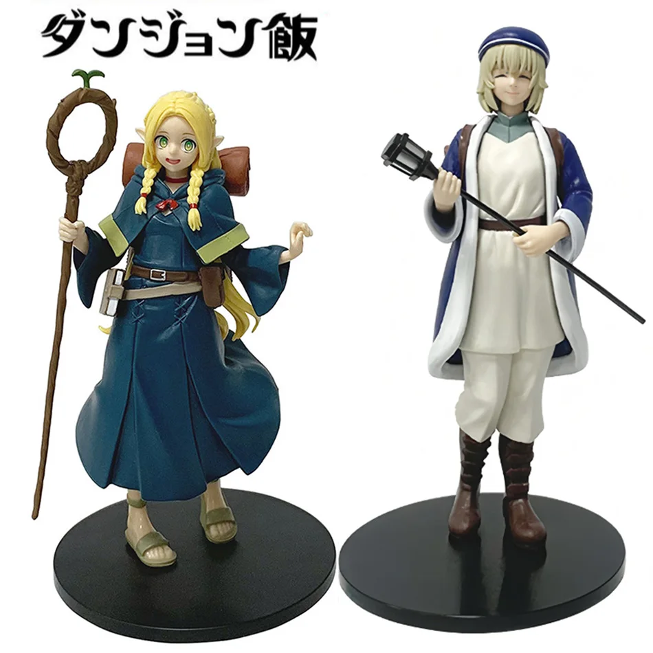 17-19CM Anime Dungeon Meshi Marcille Donato Farin figura de pie desfile PVC modelo juguete para regalo figura de acción muñeca en Stock