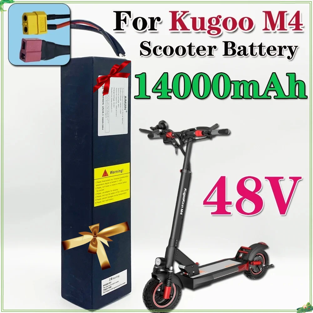 

18650 Lithium Battery 13S4P Original 48V 14000mAh for Kugoo M4/M4 Pro+Kirin Electric Scooter Powerful Motor