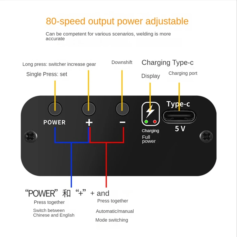 Portable Handheld Battery Spot Welding Machine Color Screen Digital Display 18650 Lithium Battery Spot Welding Machine