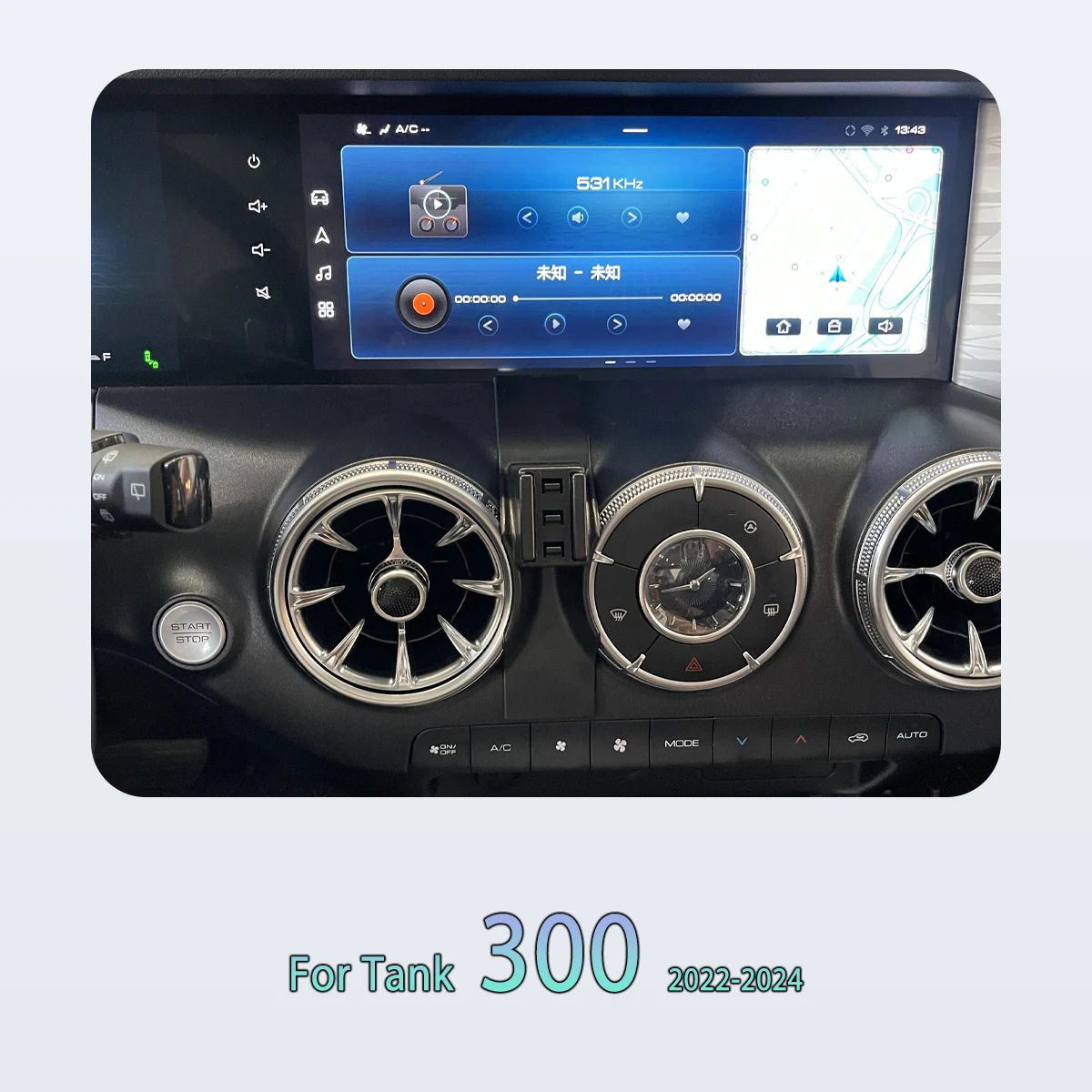Spezieller Handyhalter für Tank 300 2022 2023 2024, magnetische Autotelefonhalterung, Smart Sensing, unsichtbare Basis – Detail 1