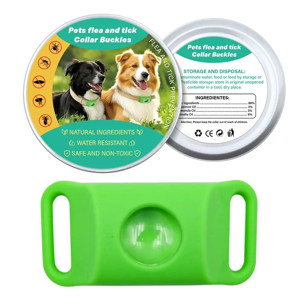 

Silicone Pet Insect Repellent Buckle Adjustable Odorless Flea and Tick Collar Pet Supplies Waterproof
