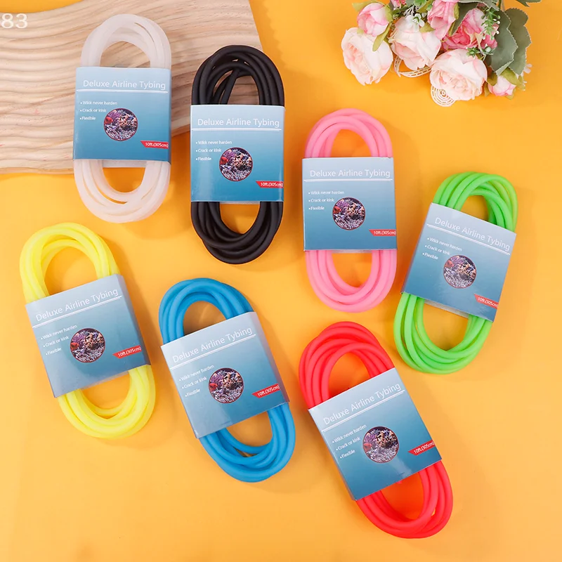 305 センチメートル高品質カラフルな水族館酸素ポンプ水ポンプホース気泡石水族館の水槽池ポンプチューブ