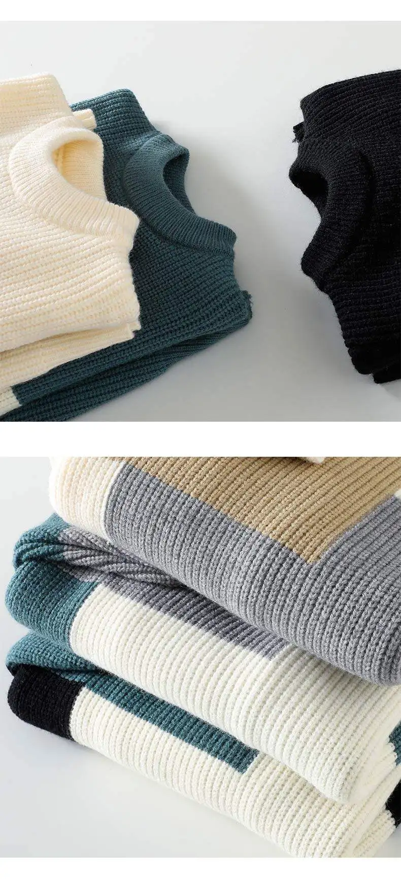 Casual Pullovers Male Sweater For Men Men's Clothing Spring Men's Sweat-shirt Streetwear Knit Autumn Fashion Hombre Warm Solid