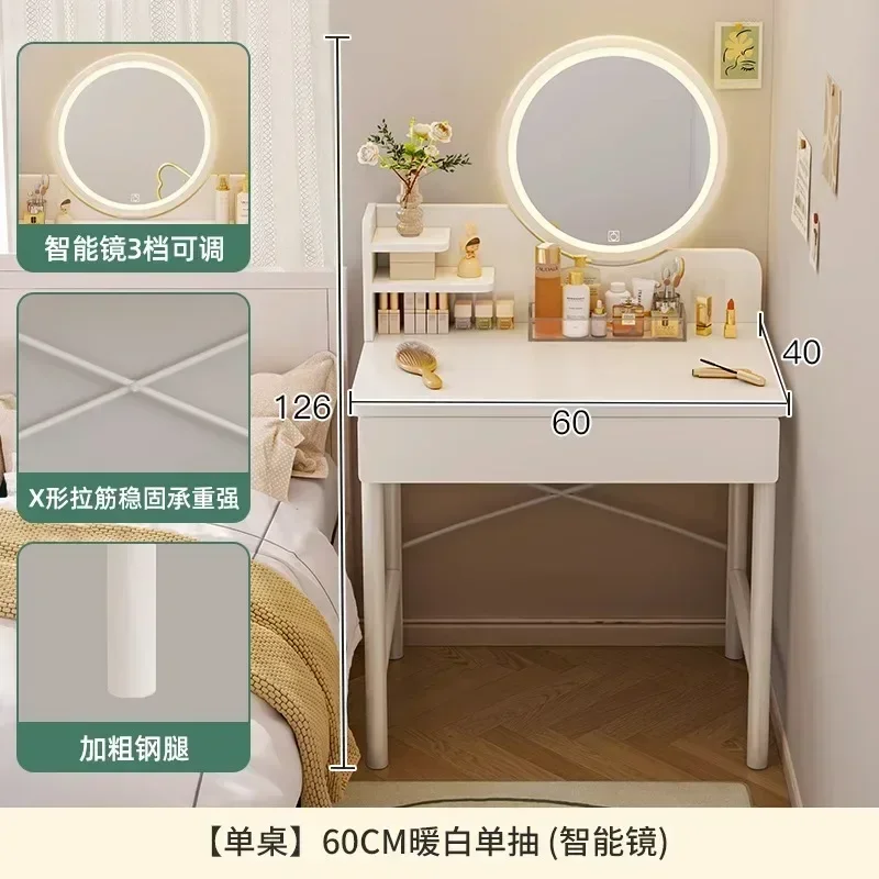 Corner Dressing Vanity Table Modern Nordic Organizer Makeup Table Nightstands Cosmetic Tavolo Trucco Bedroom Furniture