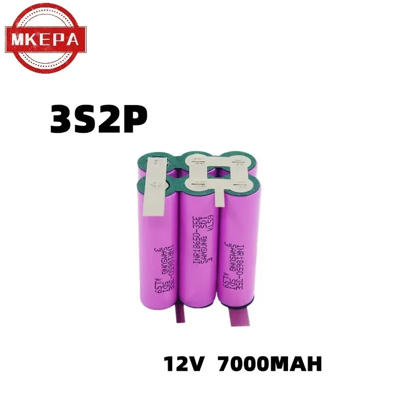 35e 3S2P 4S1P 4S2P 5S2P 18650 3500mAh/7000mAh electric drill 12.6V 16.8V 21V rechargeable lithium battery electric screwdriver