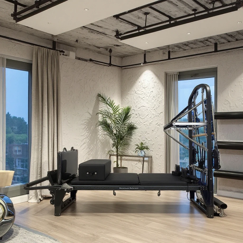 

Aluminum Pilates Reformer With Half Tower