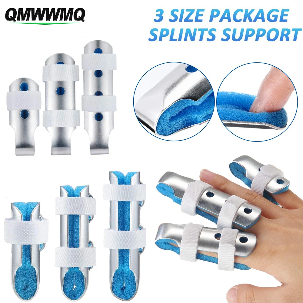 3ชิ้น/เซ็ตนิ้ว splints สำหรับนิ้วสนับมือตรึงของผู้ใหญ่และเด็กหักนิ้วยืด, โรคข้ออักเสบ, เคล็ดขัดยอก