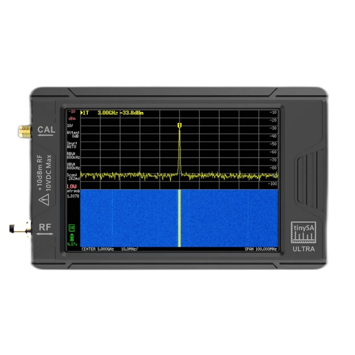 Neuer hand gehaltener winziger Spektrum analysator 5,3 k-GHz HF-Signal generator mit 4-Zoll-Display für Tinysa mit Batterie
