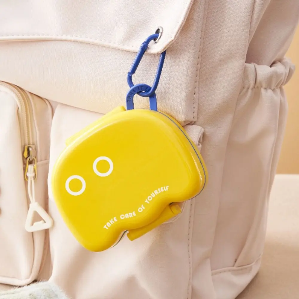 

Pocket 7 Grids Cartoon Pill Storage Box Dispensing Weekly Pill Case Dustproof Plastic Pill Organizer Box Home