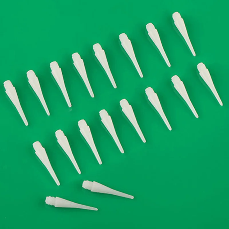 50PCS Soft Tip Points Electronic Nylon Tip Head White Parts Safety Professional Needle Replacement Accessories