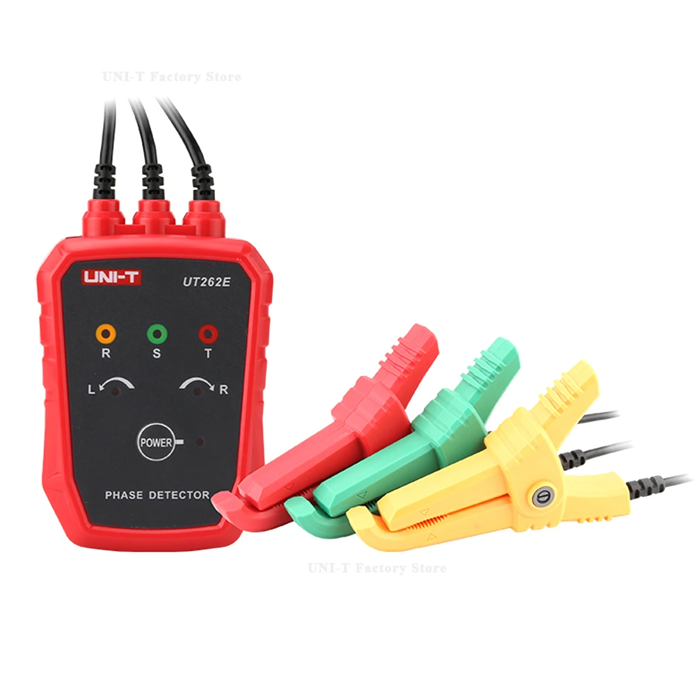 UNI-T UT262E كاشف تسلسل المرحلة عدم الاتصال 3 مراحل تسلسل متر ثلاث مراحل تستر فحص خط توقف الدائرة