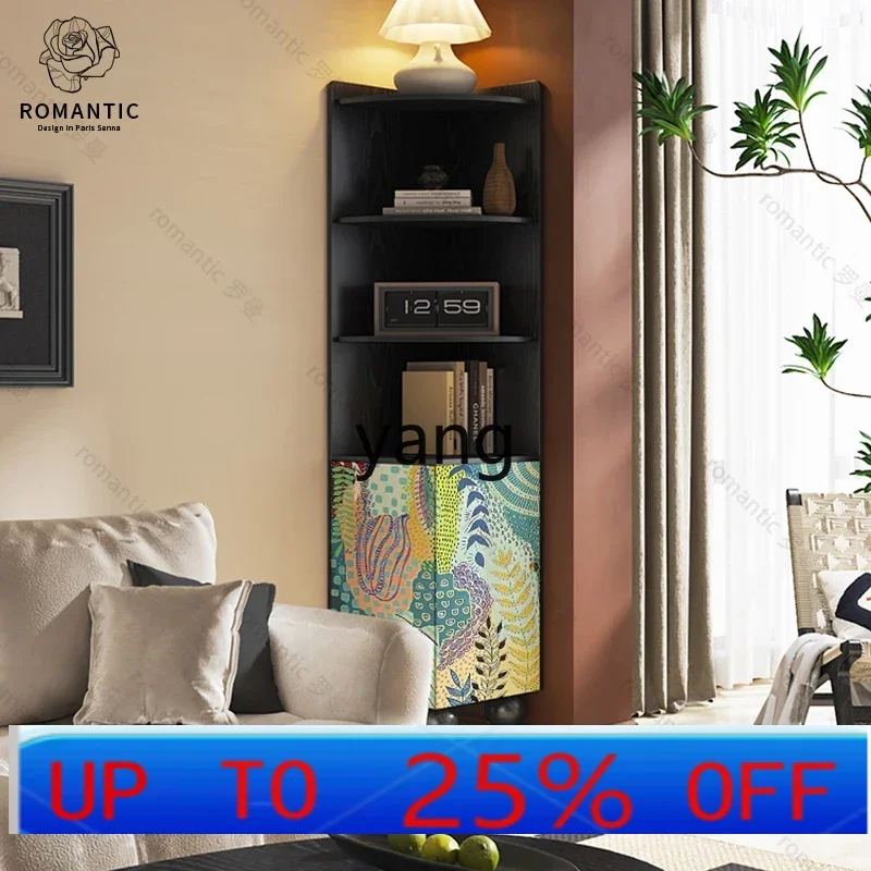 

LH living room retro lacquer painting solid wood corner cabinet wall triangle cabinet corner locker