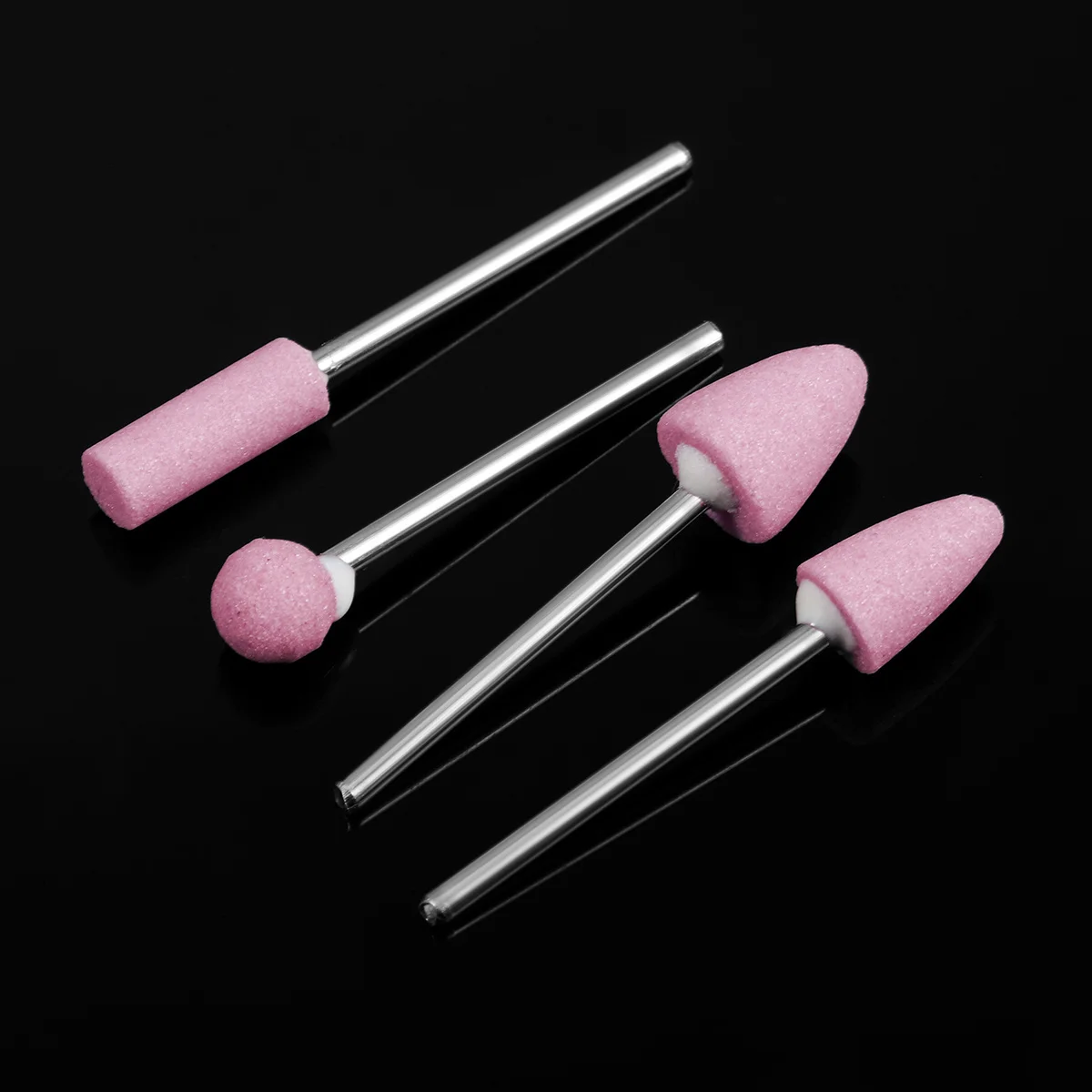 12 Stuks Slijpkop Voor Nail Art Machine Bestand Boor Gereedschap Dode Huid Remover Ronde Polijstmachine Vormgeven Accessoire Kit nagelverzorging