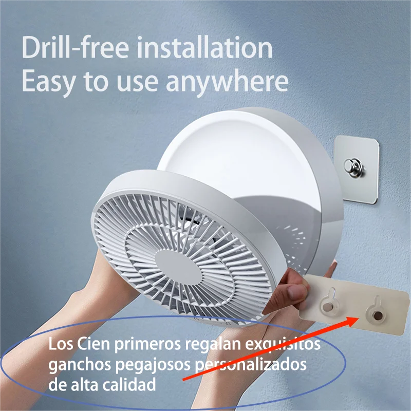 Вентиляторы с дистанционным управлением 2023, портативный Перезаряжаемый потолочный Usb Электрический Складной вентилятор, ночник, охладитель воздуха, бытовая техника для дома