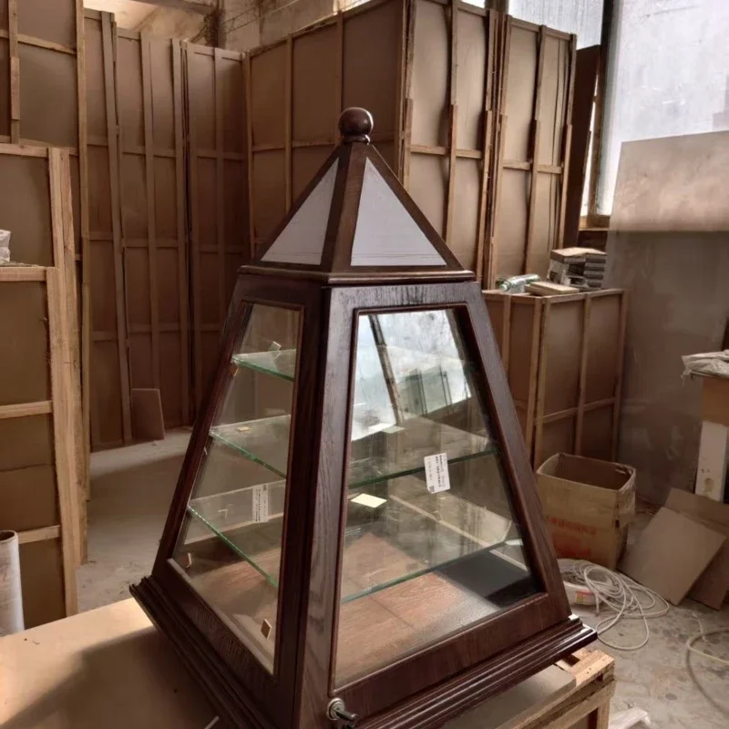 Desktop Display Cabinet Coffee Shop Bakery Display Cabinet Vintage