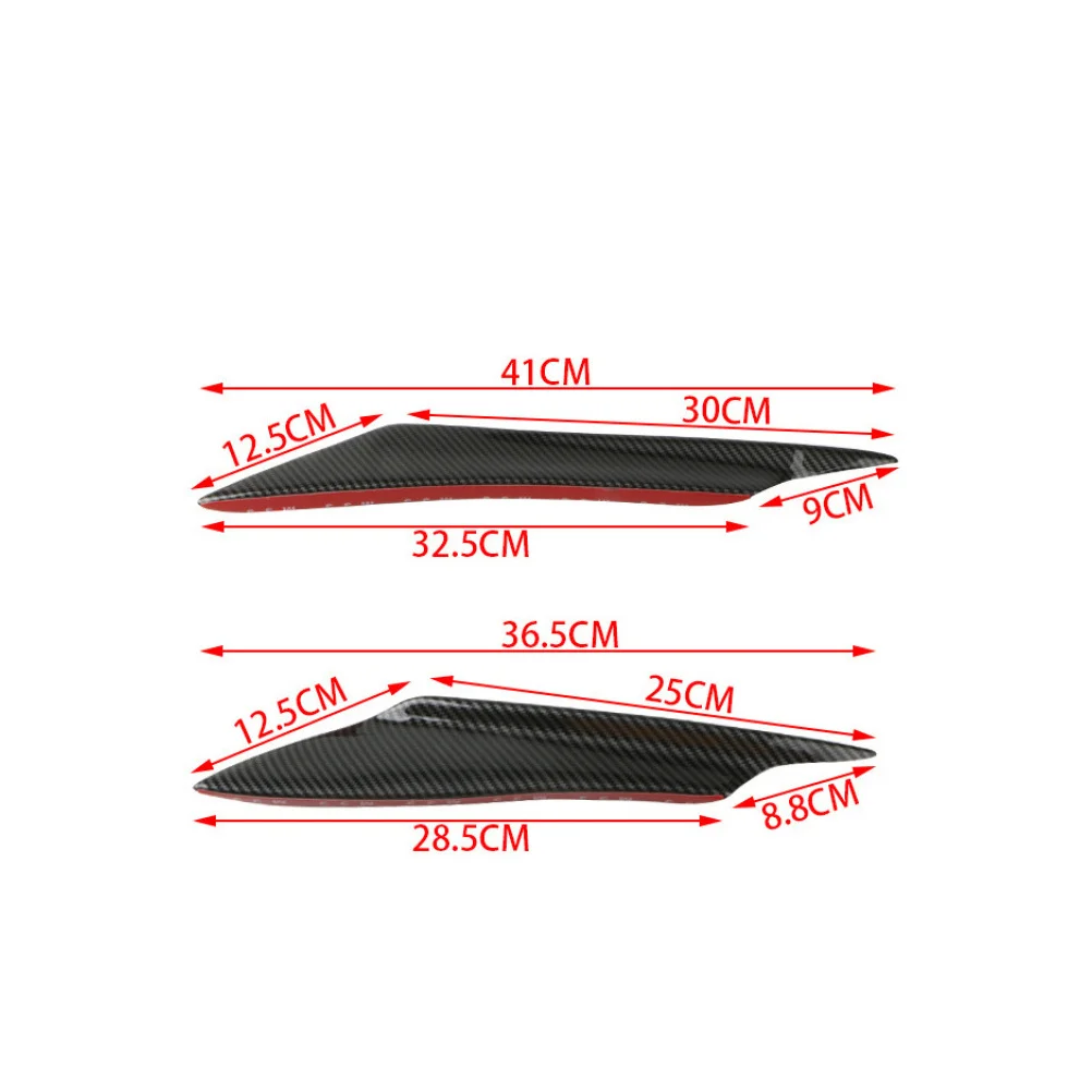 

1 Set Carbon Fiber Front Bumper Deflector Spoiler Surround High Strength Durable Corrosion Resistant Car Styling Auto Body Kit