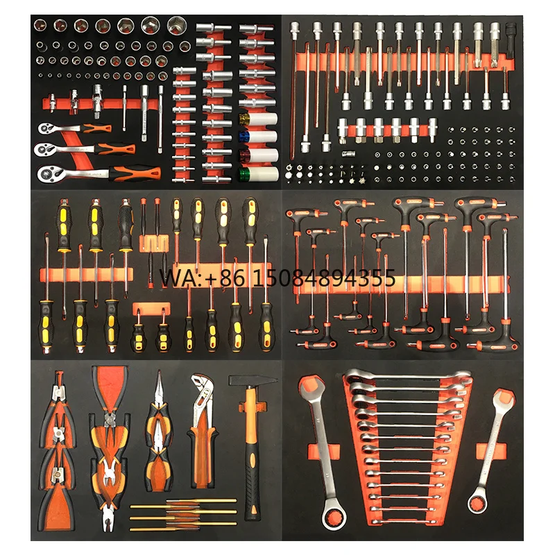 

258 Pcs Household C-RV Material Mechanic Hand Tools Set for Car Auto Repair Workshop Customized OEM Support