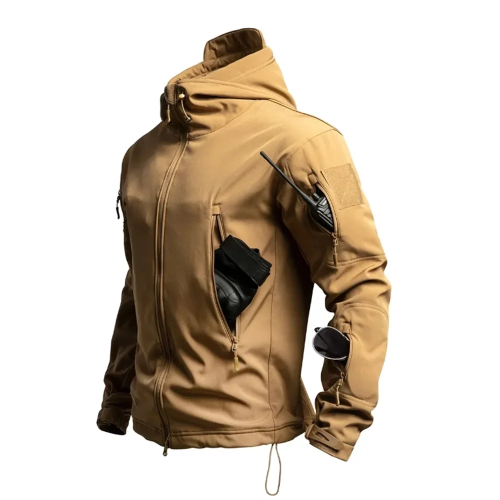

5XL 6XL уличная мужская водонепроницаемая куртка Soft Shell, ветровка, холодная и теплая, для кемпинга, альпинизма, уличная куртка для спринтов