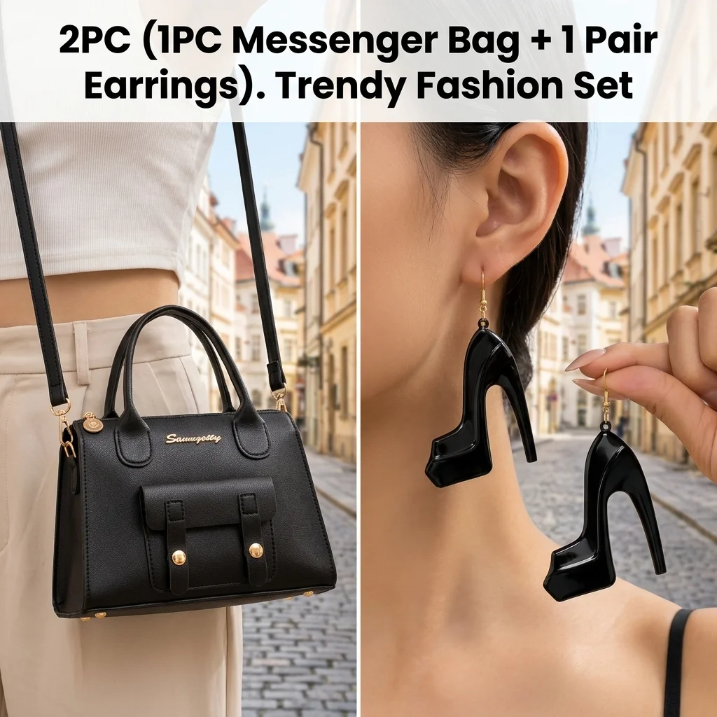 Women'S Bags Ebay - 1쌍의 귀걸이/2개 세트(1개의 메신저 백 +