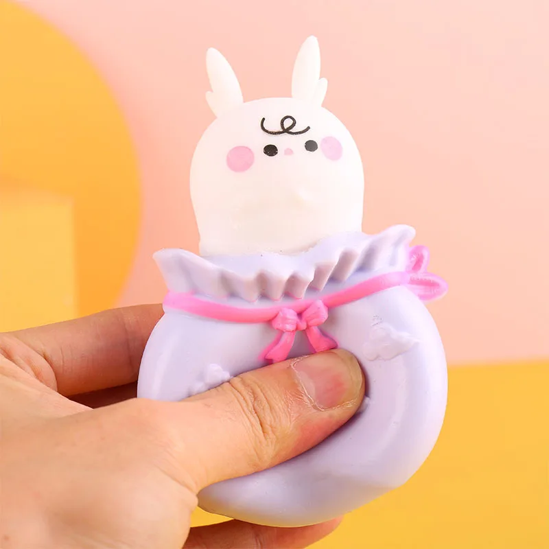 Tasse à presser créative pour enfants, petit ours, lapin, farce de décompression, jouets pour enfants, K28, sac Fu, nouveau