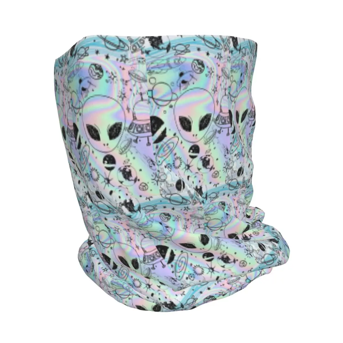 Wonderful Green Alien Universe Wondrous Cosmos With Planet And Stars Bandana Neck Cover Wrap Mask Scarf Balaclava Beanies Hat
