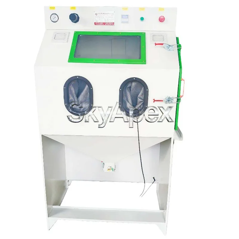 9060 Hardware Mold Derusting Polishing Renovation Cabinet Dust-Free Manual Sandblaster Mini Sandblasting Industrial Equipment