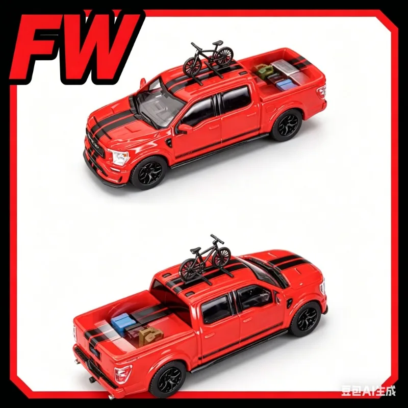 

Fine Works 1:64 TPC - Ford Shelby Pickup F150 Alloy Die-Cast Car Model High-End Decorative Piece, Adult Collection Item.