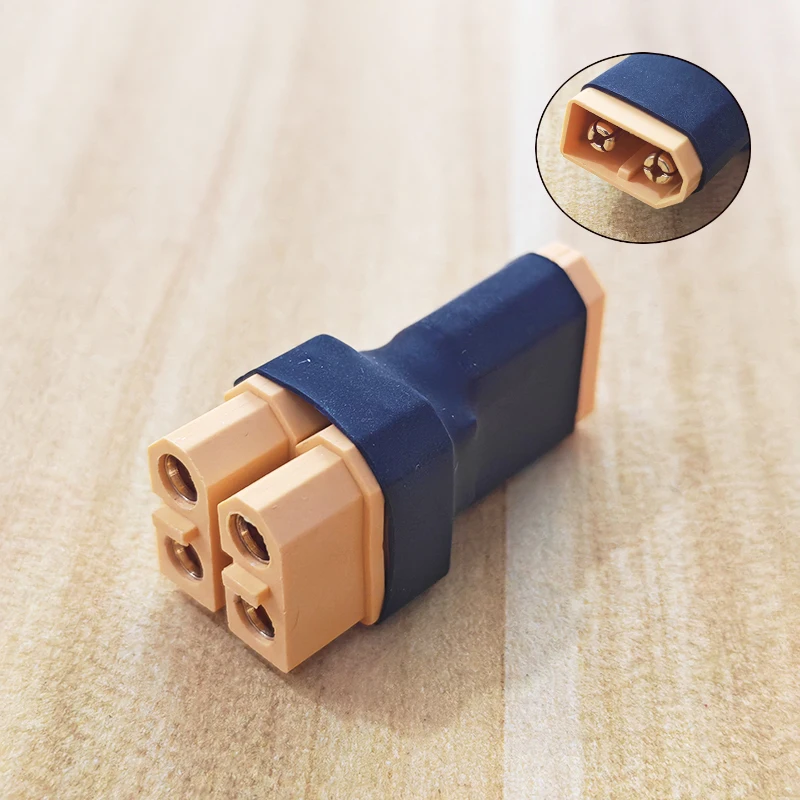 1PC XT60 XT90 T-Plug RC Battery Connector Adapter 1M-2F/1F-2M Parallel Series Connector For Lipo Drone/Car/Plane ﻿
