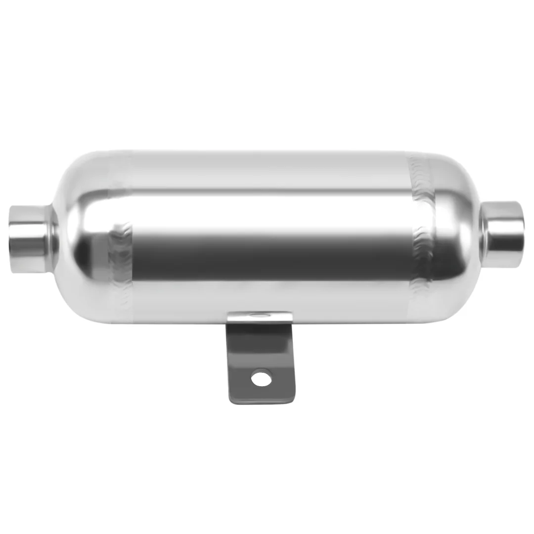 Air Cpmpressor Tank 0.2L 304 Stainless Steel Small Horizontal Vacuum Buffer Air Storage Suitable for Beauty Instruments