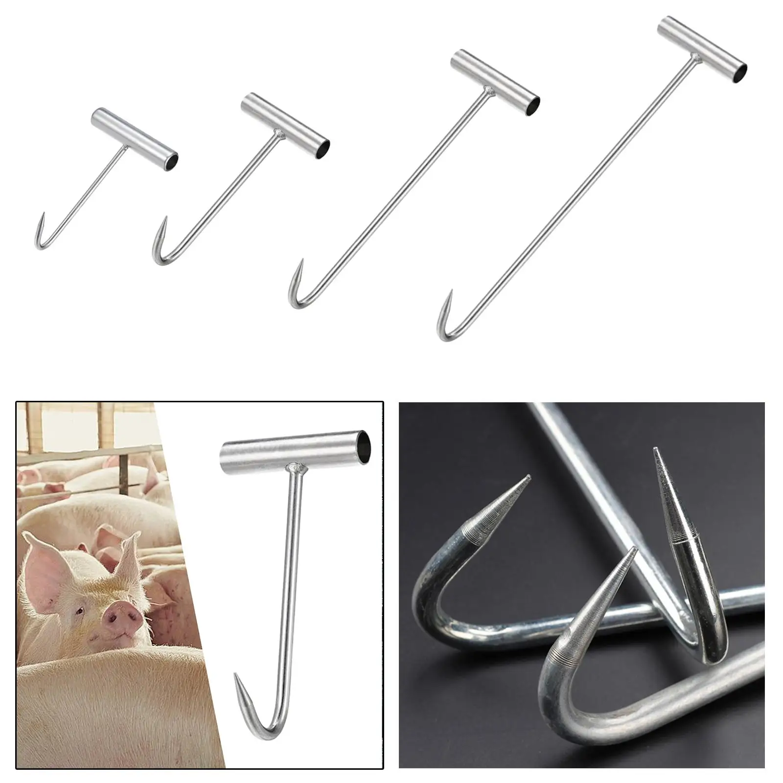 Manhole Hook Tool Rolling Doors Lifting Lift Manhole Covers Well Lid Hook Open Manhole Cover Save Labors Well Lid Opener Hook - view 3
