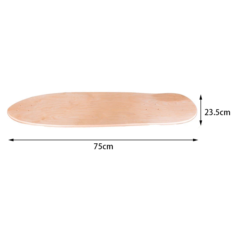 

AU13-Land Surfboard Deck Ski Training Board Maple Double Cocked Skateboards Professional Training Skateboard Surfboard