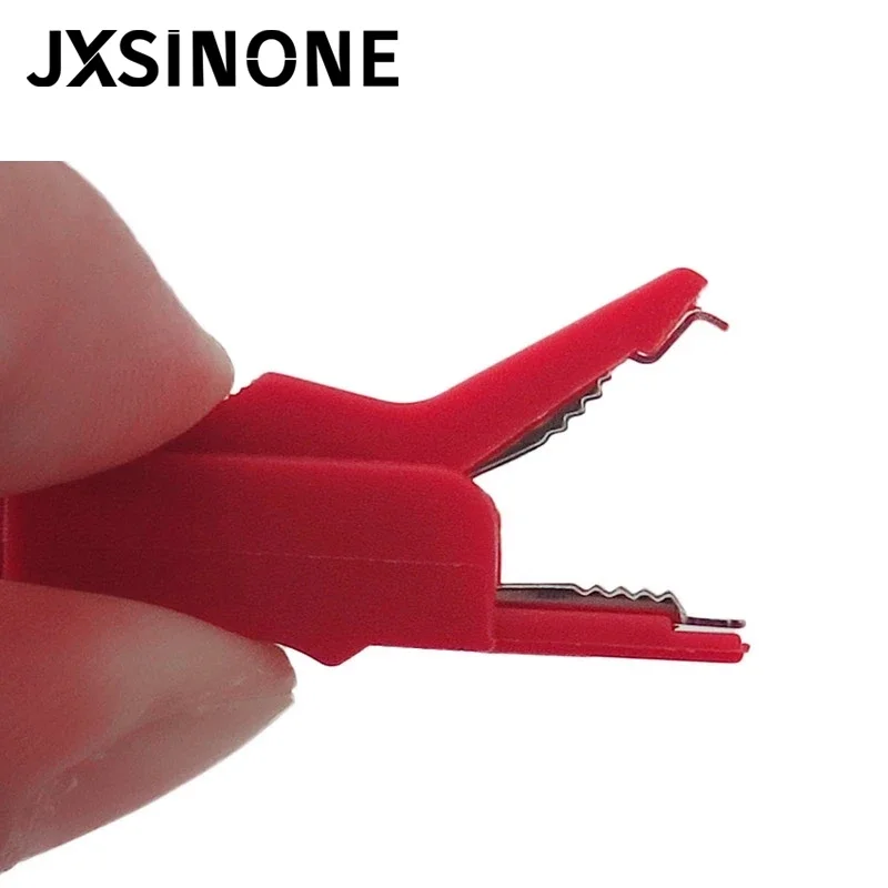 JXSINONE 10 قطع مشبك التمساح إلى محول اختبار جاك أنثى الموز 4 مم