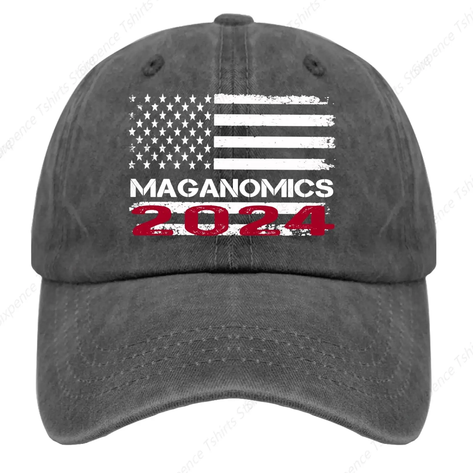 Maganomics 2024 Hat for Men Fashionable Tennis Hats Mens Pigment Black Caps Low Profile Unique Gifts for Welders