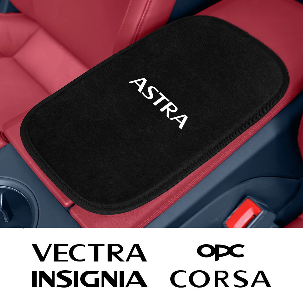 For Opel Mokka Combo Crossland X Insignia Astra opc Adams Vectra Vivaro Corsa Meriva Tigra Soft Plush Car Armrest Box Pad