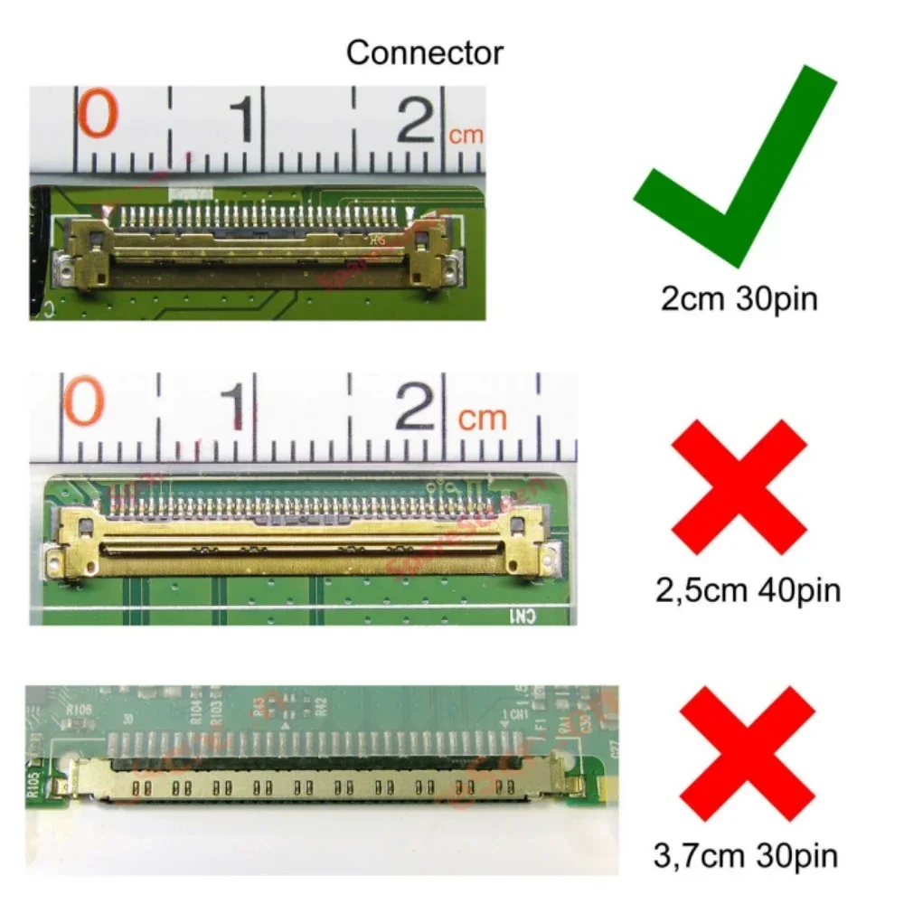 Imagem -03 - Ips Fhd 350 mm Ne156fhm-ns0 Tela Lcd Fit Nv156fhm-n61 N156hga-ea3 Rev c1 B156htn06.1 Nt156fhm-n61 Nv156fhm-n45