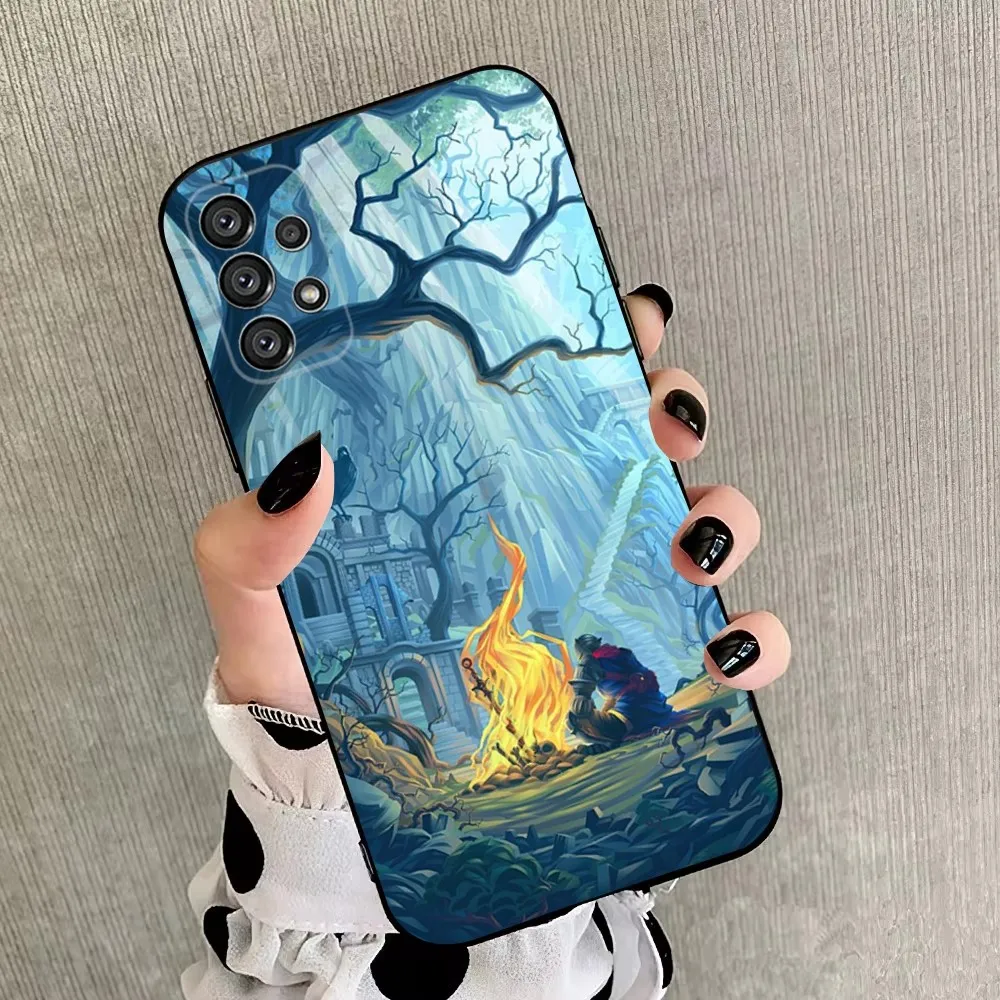 Cool D-Dark S-Souls Phone Case For Samsung Galaxy A20,A21s,A22,A31,A32,A52,A53,A72,73,A80,A91 Soft Black Cover