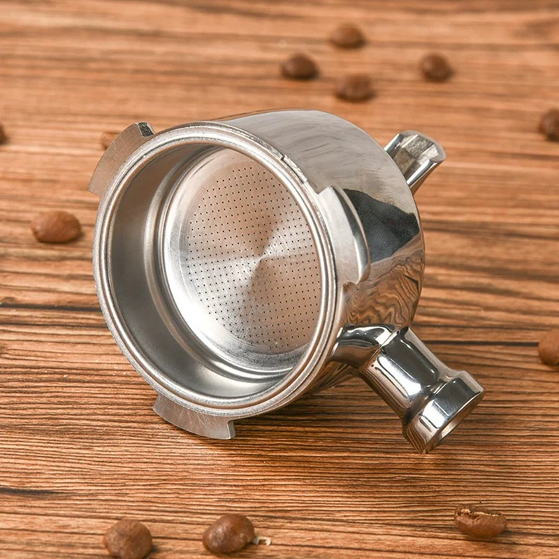 

Coffee Handle Filter DIY Single Head 51MM Double Spout Coffee Portafilter Filter Holder for Dedica EC680/685 Stainless Steel