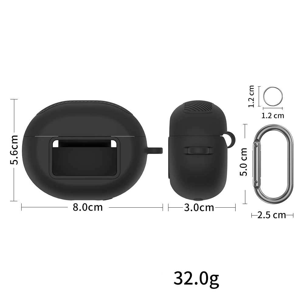 

For TOZO NC20 Pro/NC20 With Screen Edge Wireless Bluetooth-compatible Earphones Silicone Protective Case