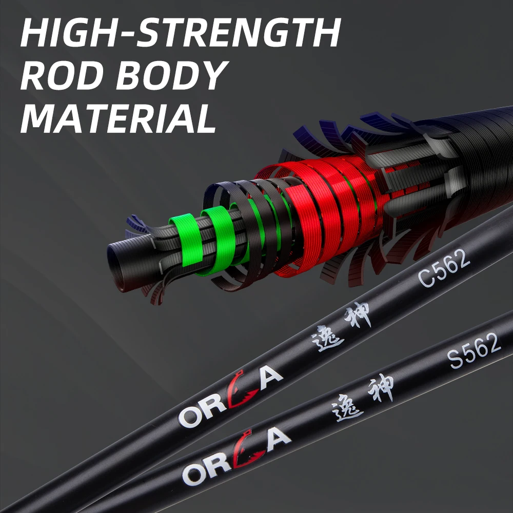 FISHINGFANS 5'6 6' Carbon Blank Light Power 3-12g 4-10lb Stainless Steel Guide Sea Freshwater Bass Trout Fishing Rod - view 5