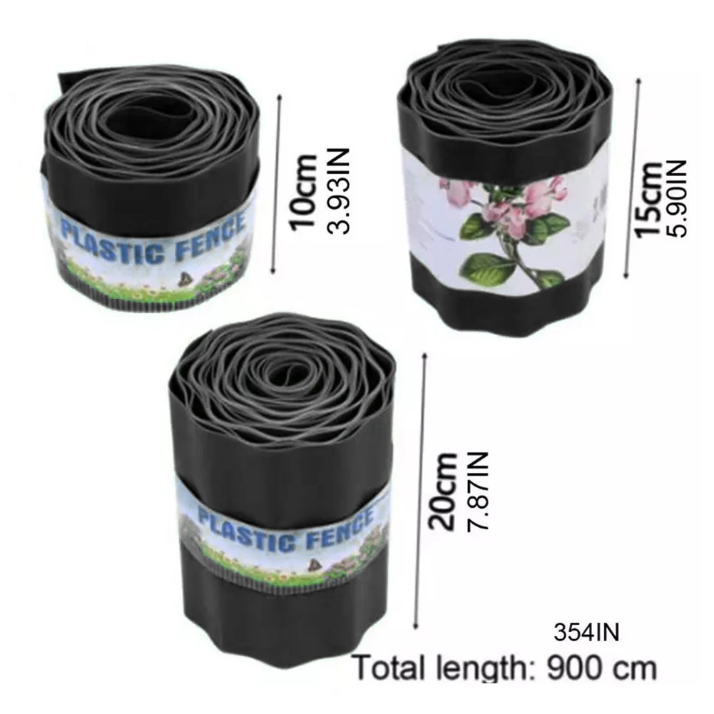 1pcs Artificial Fence Garden Hedge Grass Lawn Edge Border Fence 9M PP Plastic Fence Garden Buildings Outdoor Landscape Fencing