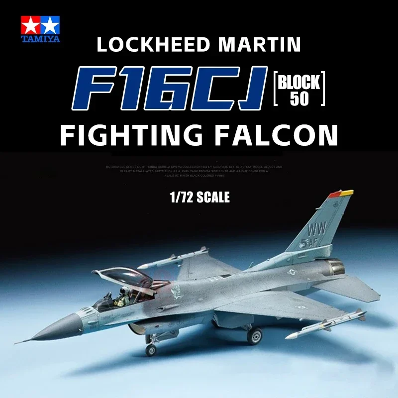 

TAMIYA 1/72 60786 Lockheed Martin F-16CJ | Block 50 | Fighting Falcon Military Assemble Scale Model Kit DIY Toy, Collect Gifts