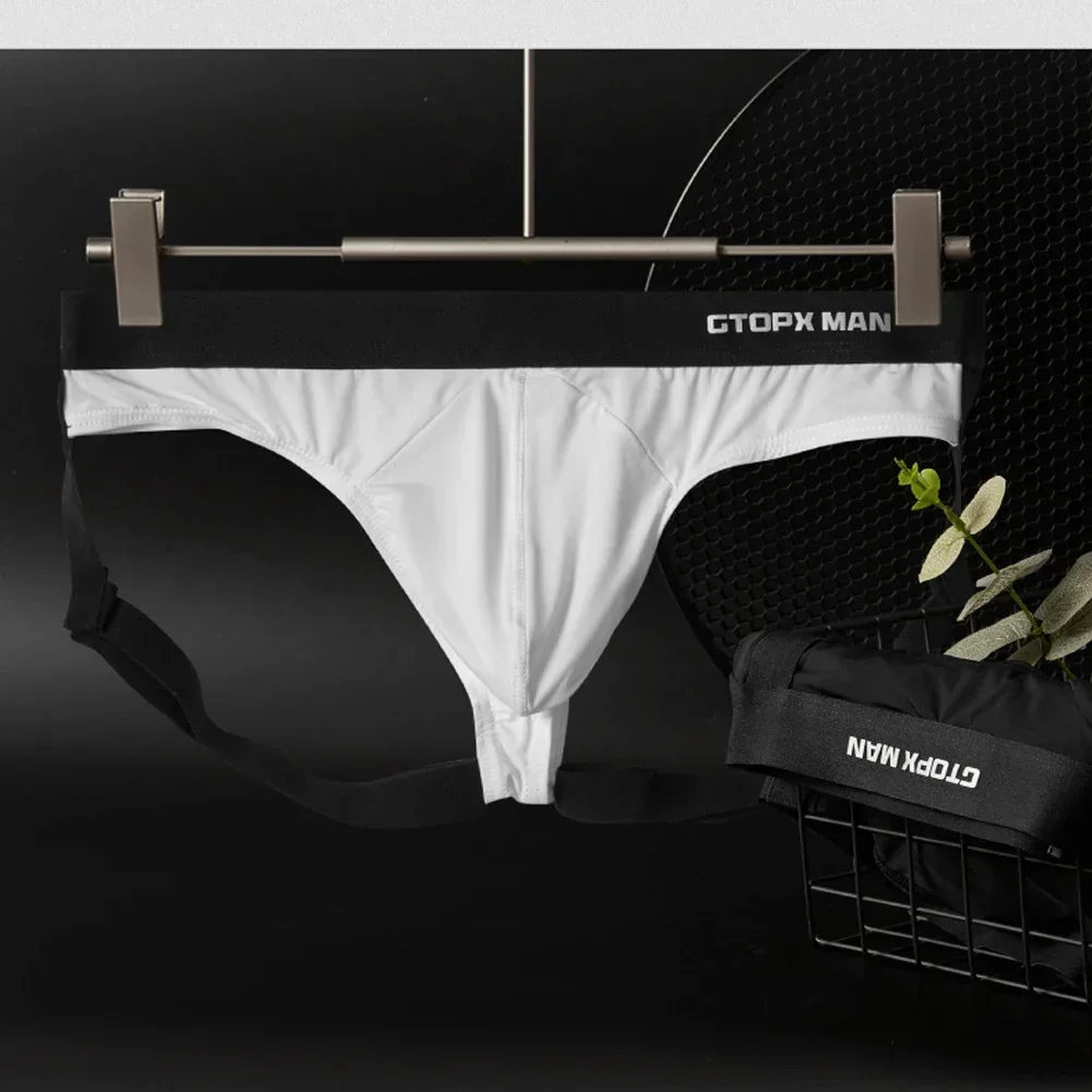 Suspensorio Sexy para hombre, ropa interior transpirable, Tanga de cintura baja, 1 unidad