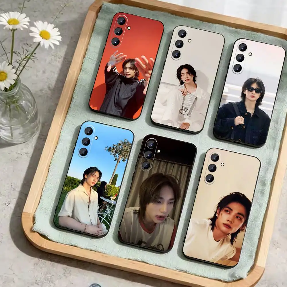 KPOP idol G-Hyunjin Phone Case For Samsung Galaxy A73,A21s,A22,A31,A52,A53,A71,A41Soft Black Shell